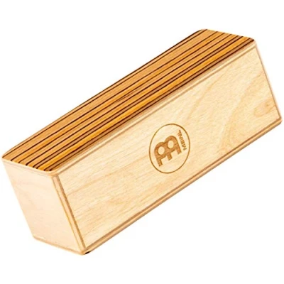 Image of Meinl Percussion Rectangle Wood Shaker Small Musical Instrument Baltic Birch, Exotic Zebrano (SH53 S)