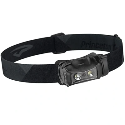 Image of Princeton Tec Sync Headlamp with 300 Lumens White Maxbright LED + Red Ultrabright LED, 60 Hour Burn Time, Essential for Hiking, Camping, Hunting, Running, and Safety Preparedness, Black