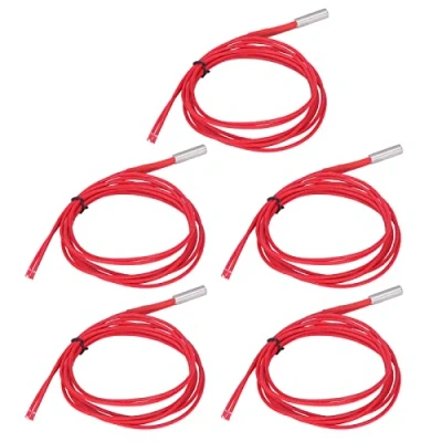 Image of Kadimendium 5PCS 12V 40W Cartridge Heater Stainless Steel Copper Heating Tube for 3D Printer 6x20mm Cable 1M