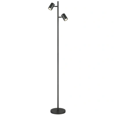 Image of James Multi Arm Floor Lamp Grey Matt 2x GU10