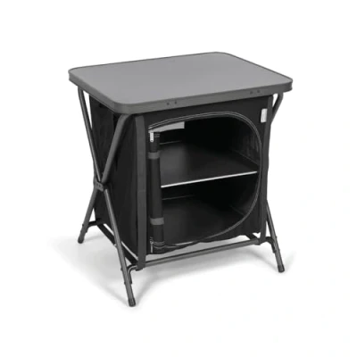 Image of Kampa Tilly Camping Cupboard Larder Compact 2 Shelves 60.5 x 51.5 66Cm ST0109