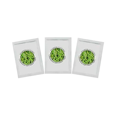 Image of Yogurt Starter Cultures Pack of 3 Freeze Dried sachets for Lactobacillus Rhamnosus and L.Gasseri (3 Pack)