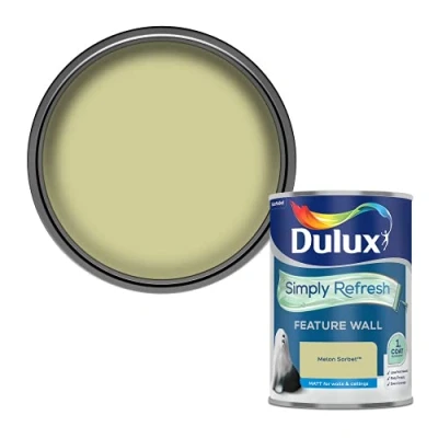 Image of Dulux Simply Refresh Feature Wall Matt Emulsion Paint Melon Sorbet 1.25L, 5569248