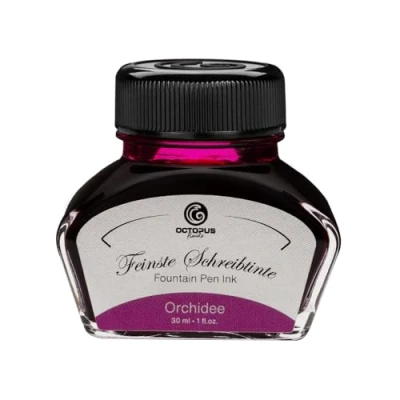 Image of Fountain Pen Ink in Glass,Writing for Pen, Orchid 30ml, inkpot, Calligraphy