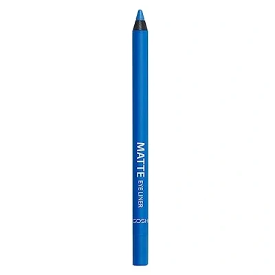 Image of GOSH Bright Blue Eyeliner Matte I Waterproof Pencil Soft &amp; Creamy for Easy Application Highly Pigmented Eye Longlasting Transferproof Vegan Perfume free 007 Carribean