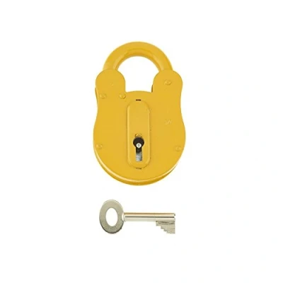 Image of 5 x Fire Brigade Padlock Yellow (FB14) and Keys