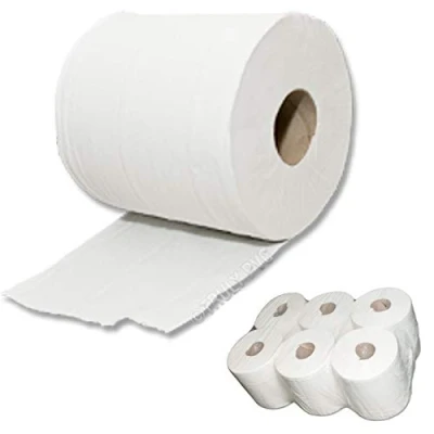 Image of 6 x Large Lint Free Cleaning Paper Towel (Each 195mm 150m) Industrial Tissue Roll
