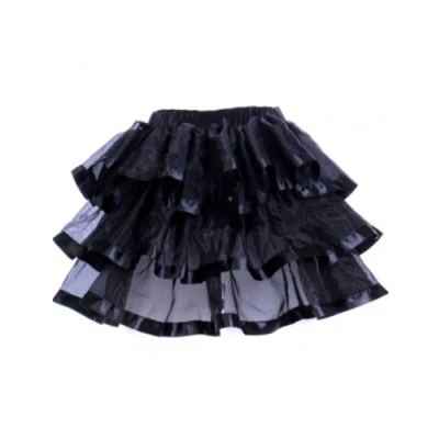 Image of Yummy Bee Tutu Skirt Women Fancy Dress Costume Adult Burlesque Halloween Frilly Plus Size (6 8, Black)