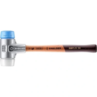 Image of Halder 3117050 &quot;Simplex&quot; TPE Soft/Superplastic Soft Face Mallet, Multi Colour, 50 mm