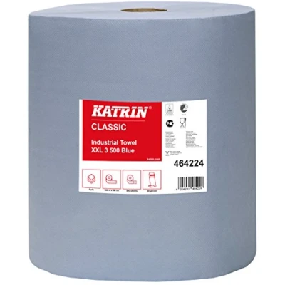 Image of Katrin AFK224 B Classic Industrial Towel, 3 Ply, Laminated, Pallet, XX Large, Blue Unit 2