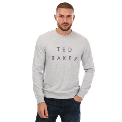 Image of Ted Baker Sonics Mens Grey Sweater Wool (archived) Size Large