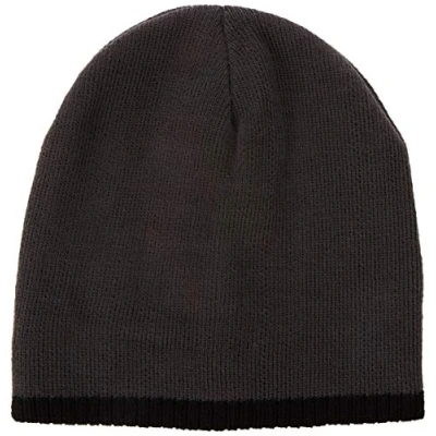 Image of Beechfield B44c Two Tone Pull On Beanie Graphite Grey/Black