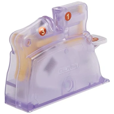 Image of Clover CL4071 Desk Needle Threader Purple Violet, Plastic, By The Yard
