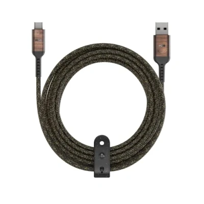 Image of House of Marley REWIND Charging Cable USB C to A Cable, Extra Long Tangle Free 3M, Crafted from Sustainable Materials