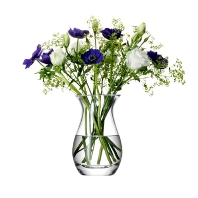 Image of LSA International Flower Posy Vase H 17.5 cm Clear 1 Unit Mouthblown and Handmade Glass FW02