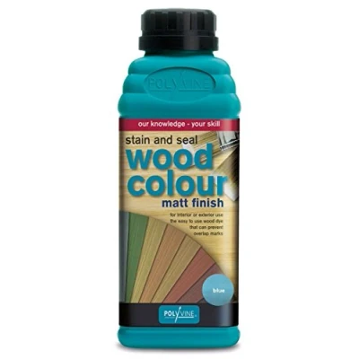 Image of Polyvine Wood Colour Blue 500ML