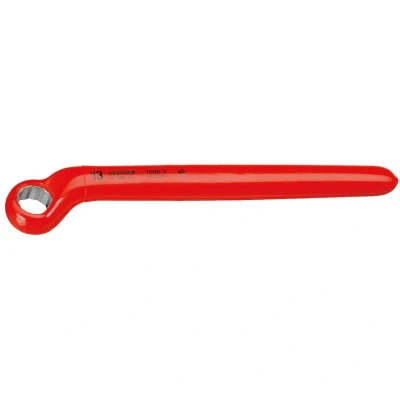 Image of Gedore VDE2E12 12 mm Deep Offset VDE Single Ended Ring Spanner Red