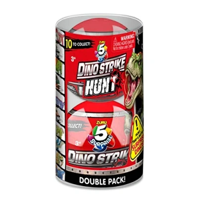 Image of 5 Surprise 77118 Dino Strike Hunt Series 3 (2 Pack) Dinosaur Mystery Capsule Collectible