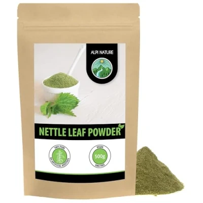 Image of Nettle Powder (500g, 1.1 lb), Stinging Nettle, 100% Natural, Gently Dried and Ground, No additives, Vegan, Leaves