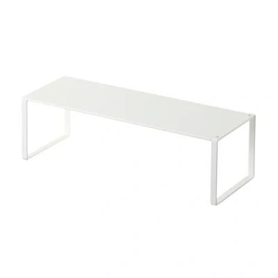 Image of Yamazaki 2572 FRAME Extendable Shoe Rack, white, Steel, Minimalist, 34～60 x 12 10 cm