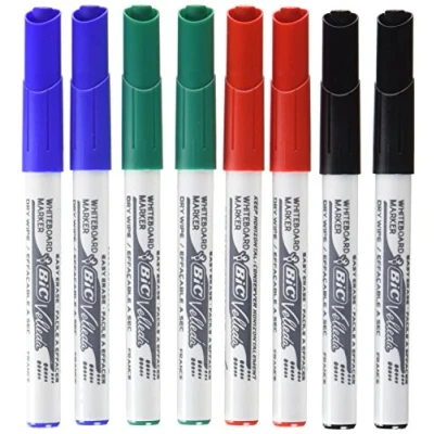 Image of BIC Velleda 1741 White Board Markers Assorted (Pack of 8)