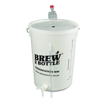 Image of Brew2Bottle 25ltr Bored Home Brew Fermentation Bucket, Lid with Grommet, Airlock &amp; Little Bottler