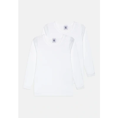 Image of Petit Bateau Junior TEE Unisex 2 PACK Undershirt for kids, Size: 4y, White
