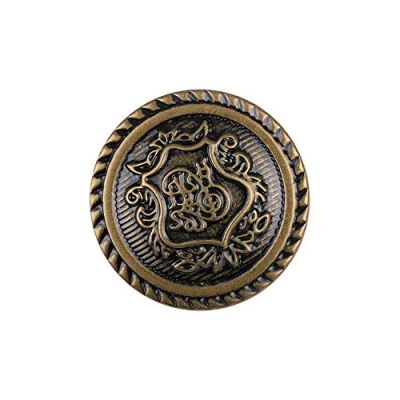 Image of 12PCS Antique Bronze Pattern Engraved Metal Buttons for Blazer Coat Suit 23mm