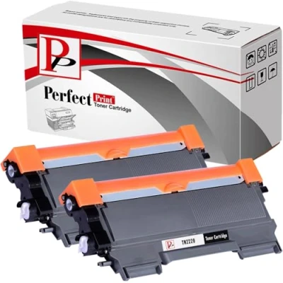 Image of PerfectPrint Compatible Toner Cartridges Replacement for Brother DCP 7060D 7065DN 7070DW Fax 2840 2940 HL 2240 2240D 2250DN 2270DW MFC 7360N 7460DN TN2220 (Black , 2 Pack)