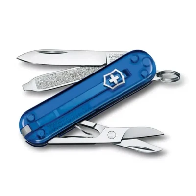 Image of Victorinox, Classic SD, Swiss Army Pocket Knife, small, Multi Tool, Camping, 7 Functions, Blade, Nail file, Screwdriver 2.5 mm