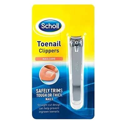Image of Scholl Nailcare Toenail Clippers Fingernail and by to Safetly Trim Tough or Thick Nails