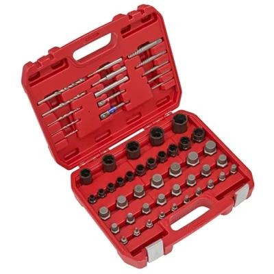 Image of Sealey Master Nut, Bolt and Screw Extractor Set 56 Piece