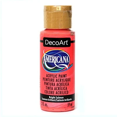 Image of Deco Art Americana Acrylic Paint 2oz Bright Salmon, Other, Multicoloured, 3.37x3.37x9.98 cm