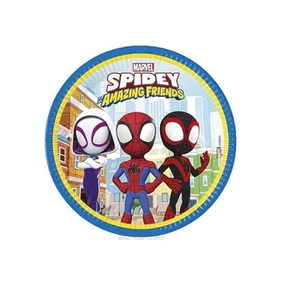 Image of Procos Spidey and His Amazing Friends Pack of 8 Party Plates FSC