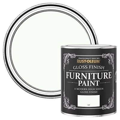 Image of Rust Oleum Off White Furniture Paint in Gloss Finish Still 750ML