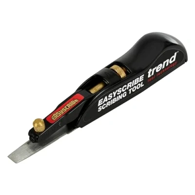 Image of Trend EasyScribe Scribing Tool Versatile and Accurate Solution for Carpenters, Joiners, Tilers, Kitchen Shop Fitters, E/SCRIBE, Black, 1 Count (Pack of 1)