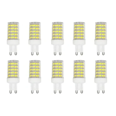 Image of WULUN 10W G9 LED Light Bulb, Cool White, 6000K, Equivalent 150W Halogen, 86Pcs LED, 1000 LM, 360 Beam Angle, Super Bright, AC 220V 240V, No Flicker Non Dimmable, 10 Pack