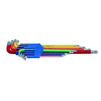 Image of Laser 7873 Colour Coded Star Key Set Ball End 9pc