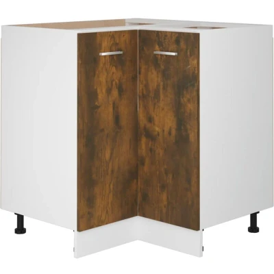 Image of vidaXL Kitchen Cabinet Lyon Smoked Oak 75.5x75.5x81.5 cm Engineered Wood