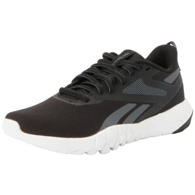 Image of Reebok Flexagon Force 4 Training shoe, Women&#039;s, Size: 6, Black/pure grey Textile/synthetics