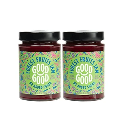 Image of GOOD Sweet Forest Fruit Jam Keto Friendly Low Calorie Without Added Sugars Vegan Gluten Free Preserves 330g x2