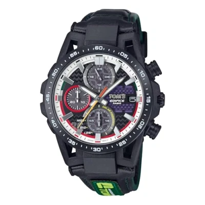 Image of Casio Men&#039;s Chronograph Quartz Watch with Leather Strap EFS S641TMS 1AER