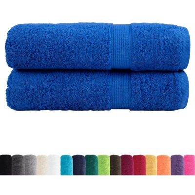 Image of vidaXL Premium Shower Towels SOLUND 2pcs Blue 70x140cm 600gsm