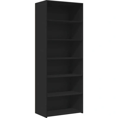 Image of vidaXL Highboard Black 70x41x185 cm Engineered Wood