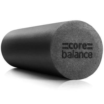 Image of Core Balance Foam Roller Massager 45cm Long Medium Density EPE Muscle Massage (45cm Black)