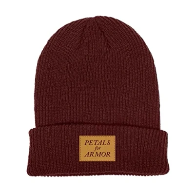 Image of Hayley Williams Beanie Hat Petals Logo Official Maroon Red One Size