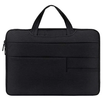 Image of Laptop Sleeve 13.3 Inch Shoulder Bag Padded Nylon Shockproof Waterproof Briefcase for MacBook,Black