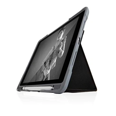 Image of STM Dux Plus Duo, Ultra Protective case for Apple iPad 9th/8th/7th Gen Black (stm 222 237JU 01 EDU)