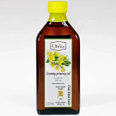 Image of Evening Primrose Oil Cold Pressed, unrefined, Ol&#039;Vita 100ml and 250ml (100 ml)