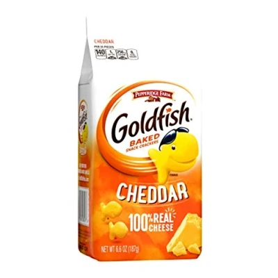 Image of Pepperidge Farm Goldfish Baked Cheddar Snack Crackers 187g